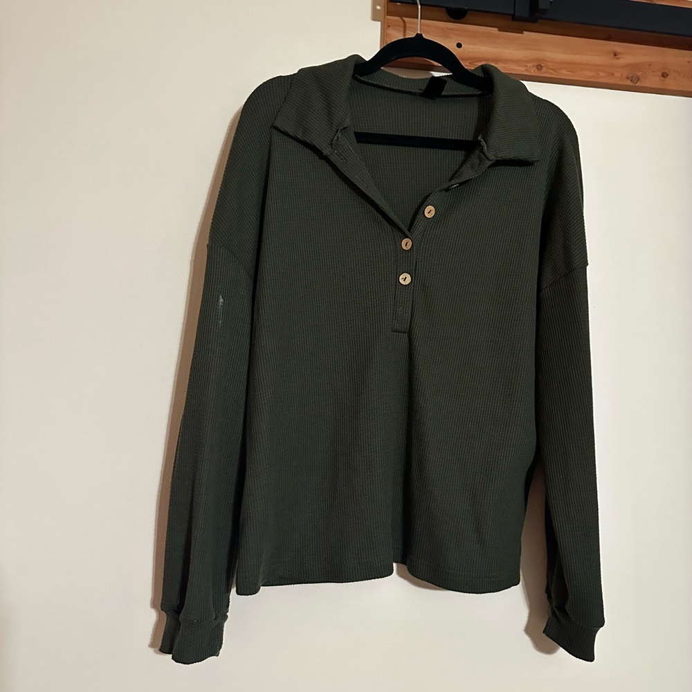 Olive green shirt